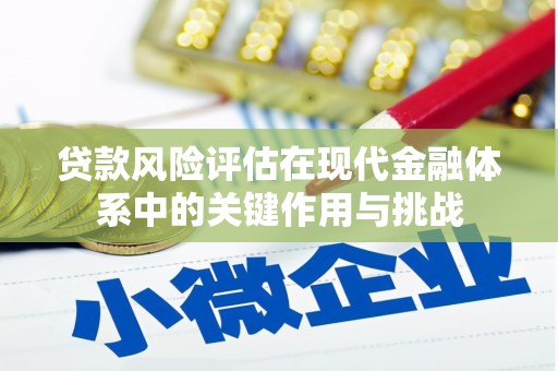 明山贷款风险评估在现代金融体系中的关键作用与挑战