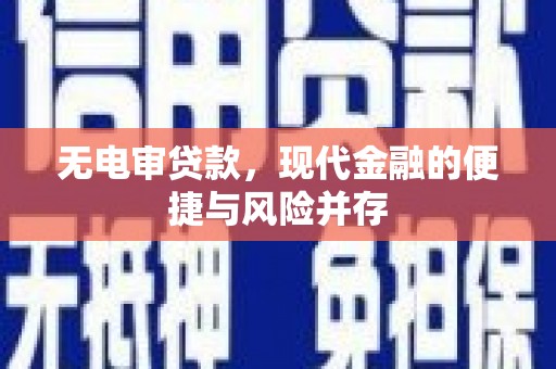 明山无电审贷款，现代金融的便捷与风险并存