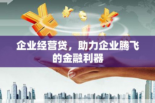 明山企业经营贷，助力企业腾飞的金融利器