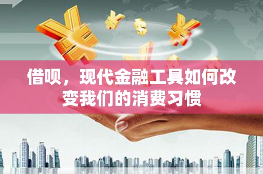 明山借呗，现代金融工具如何改变我们的消费习惯